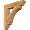 Ekena Millwork Imperial Slat Rough Sawn Bracket, Western Red Cedar, 4"W x 22"D x 22"H BKT04X22X22IMP06RWR - alternate 1